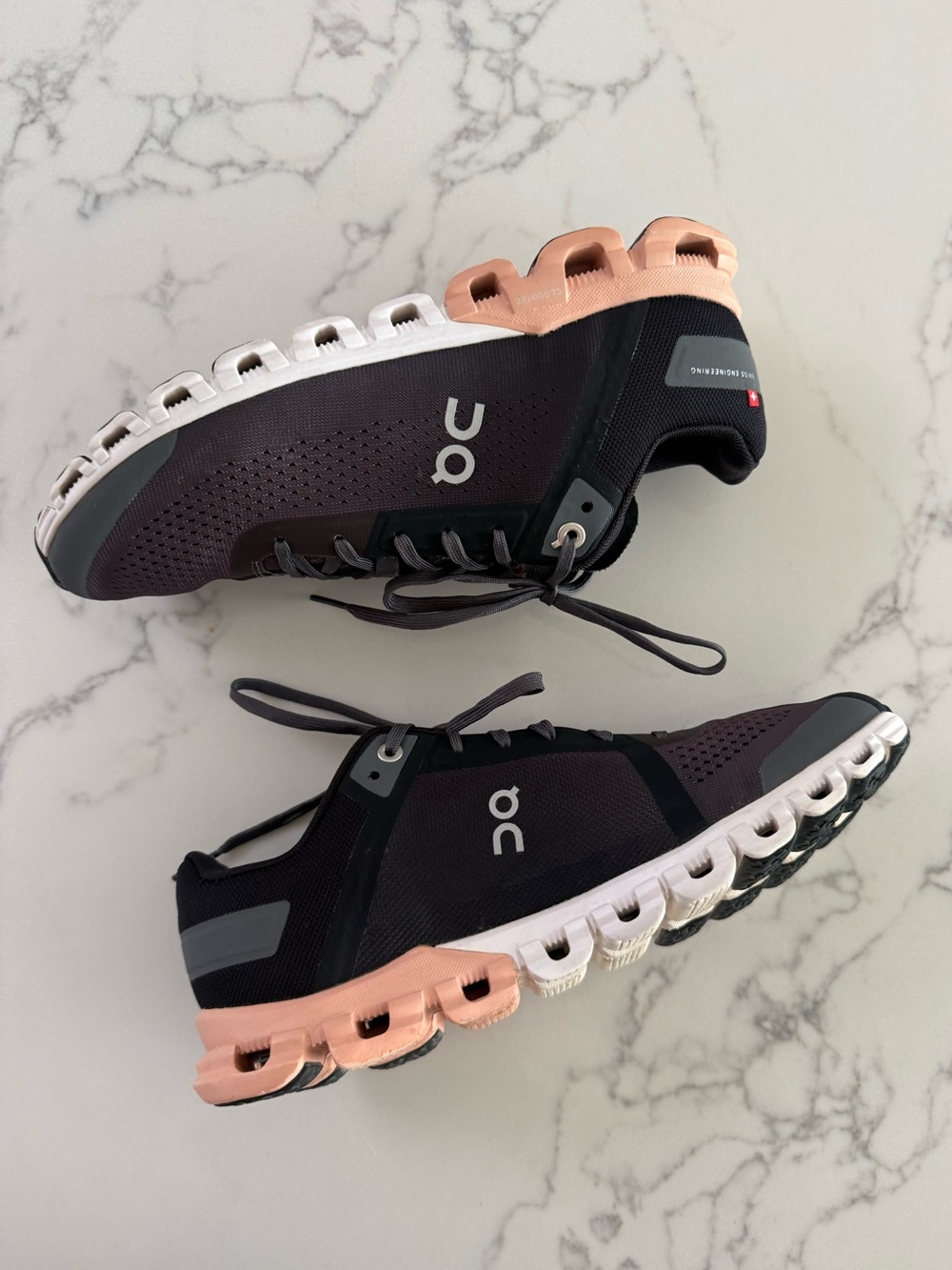 On Running Cloudflow Running Shoes - Rock / Rose - Size 8 (Wide) - Picture 1 of 8